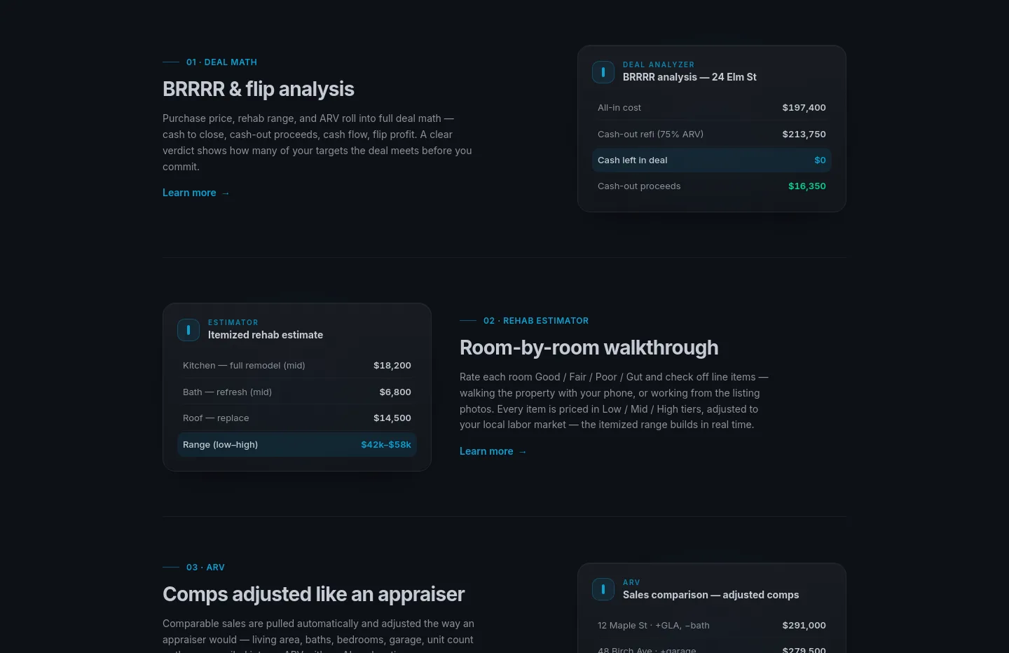 rehabrange.com — Features