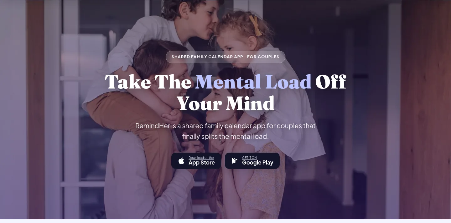 remindher.app — Hero
