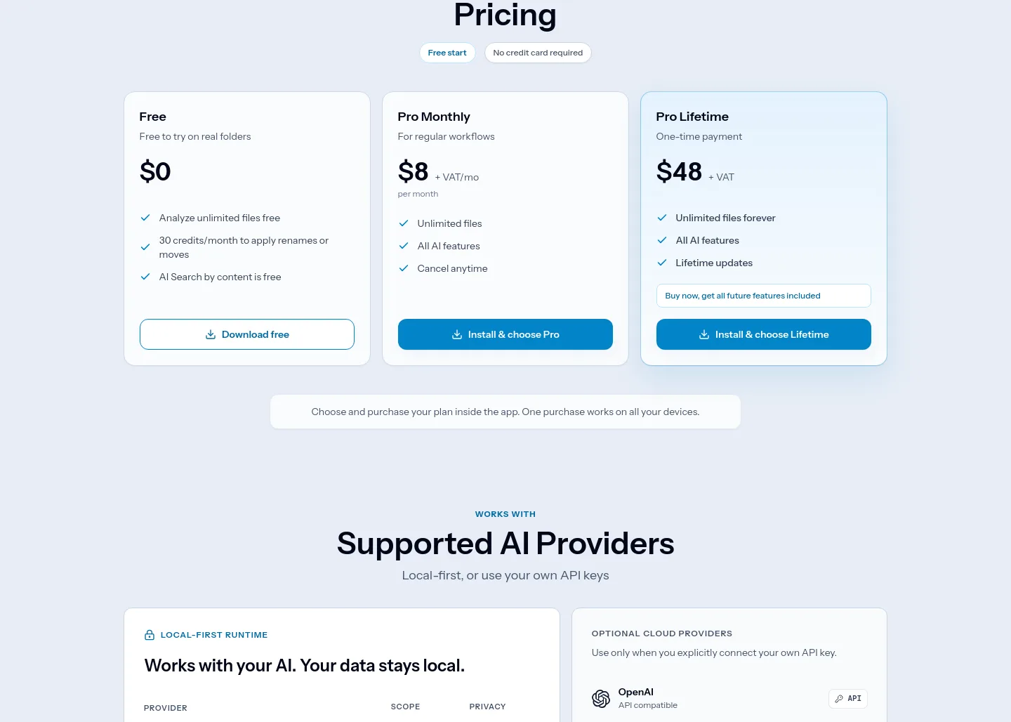 rename.click — Pricing