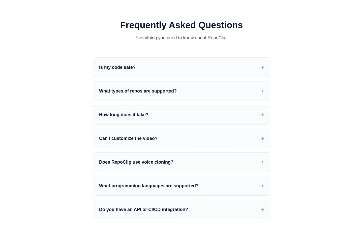 repoclip.io — FAQ