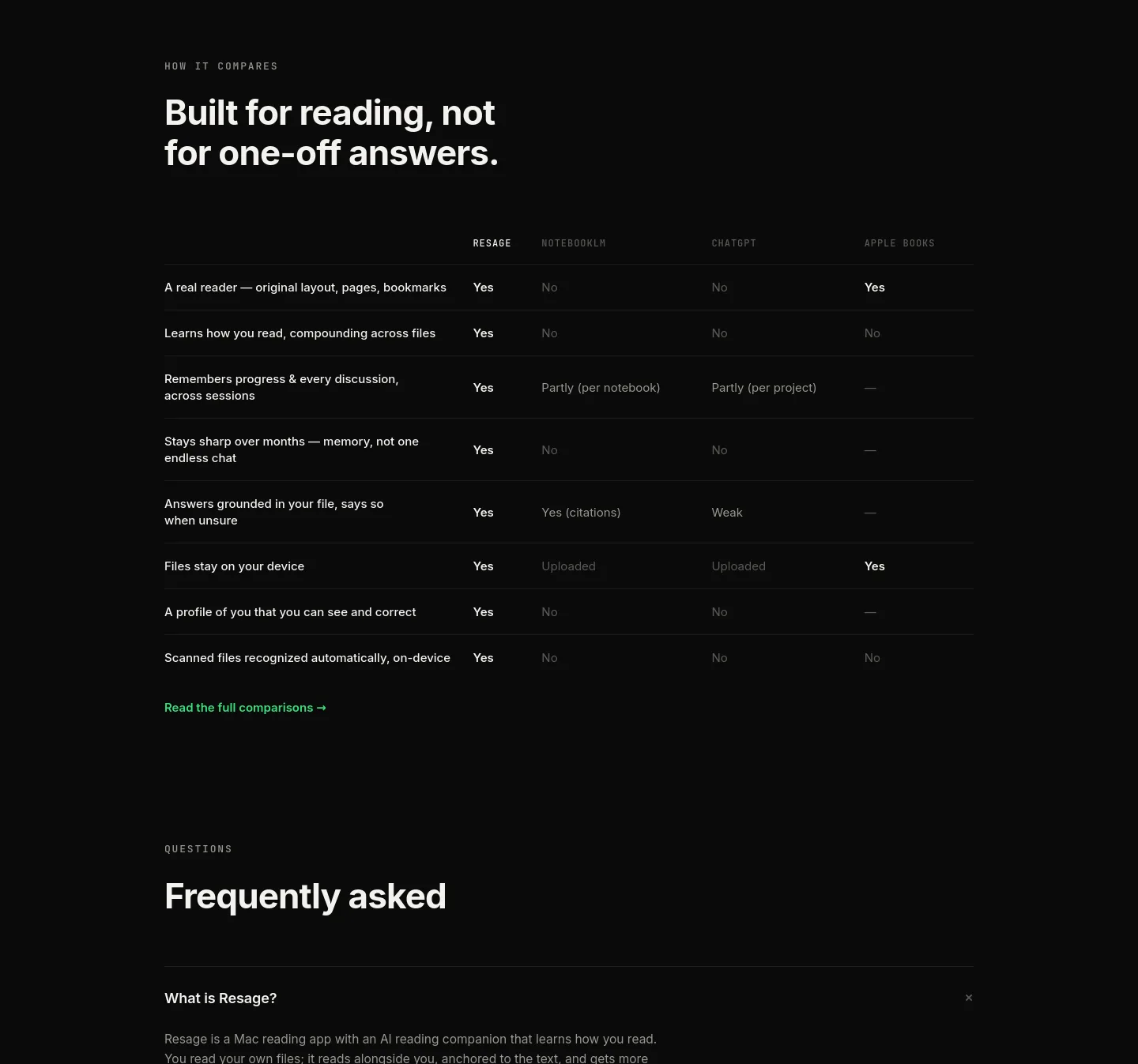 resage.app — Comparison