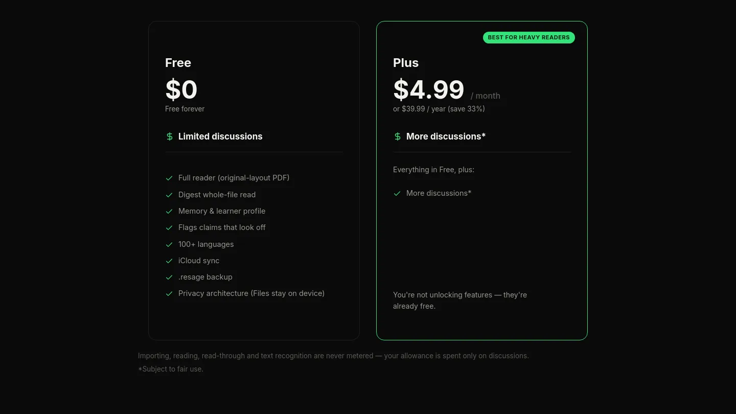 resage.app — Pricing
