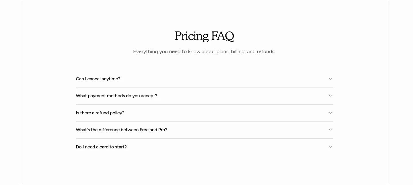 resumelon.com FAQ section