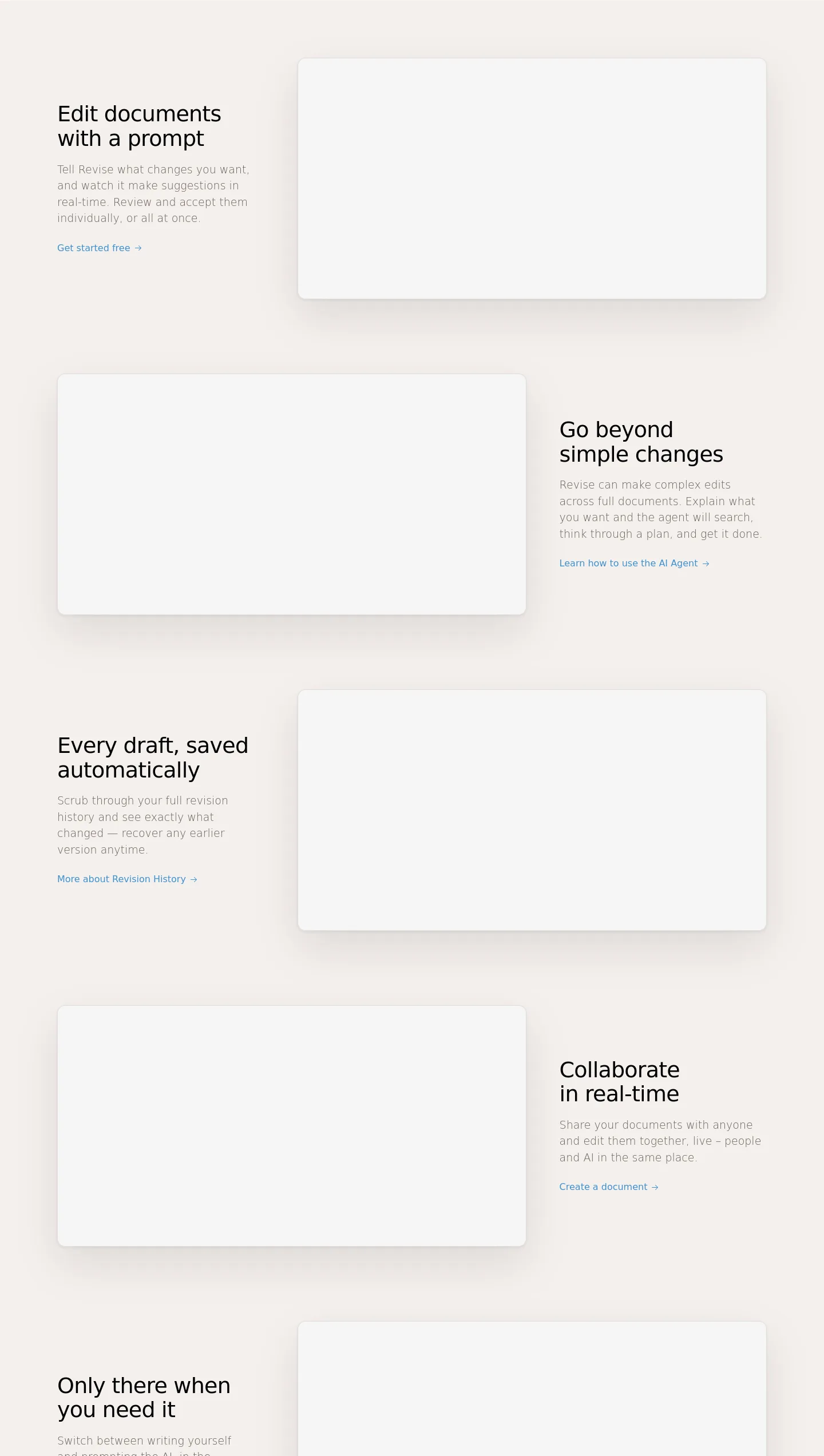 revise.io — Features