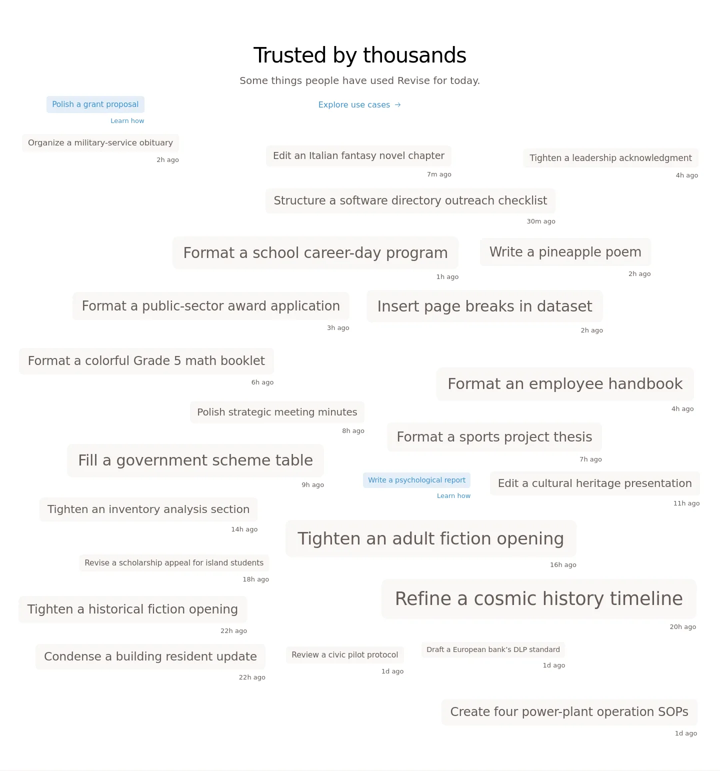 revise.io — Logo Wall
