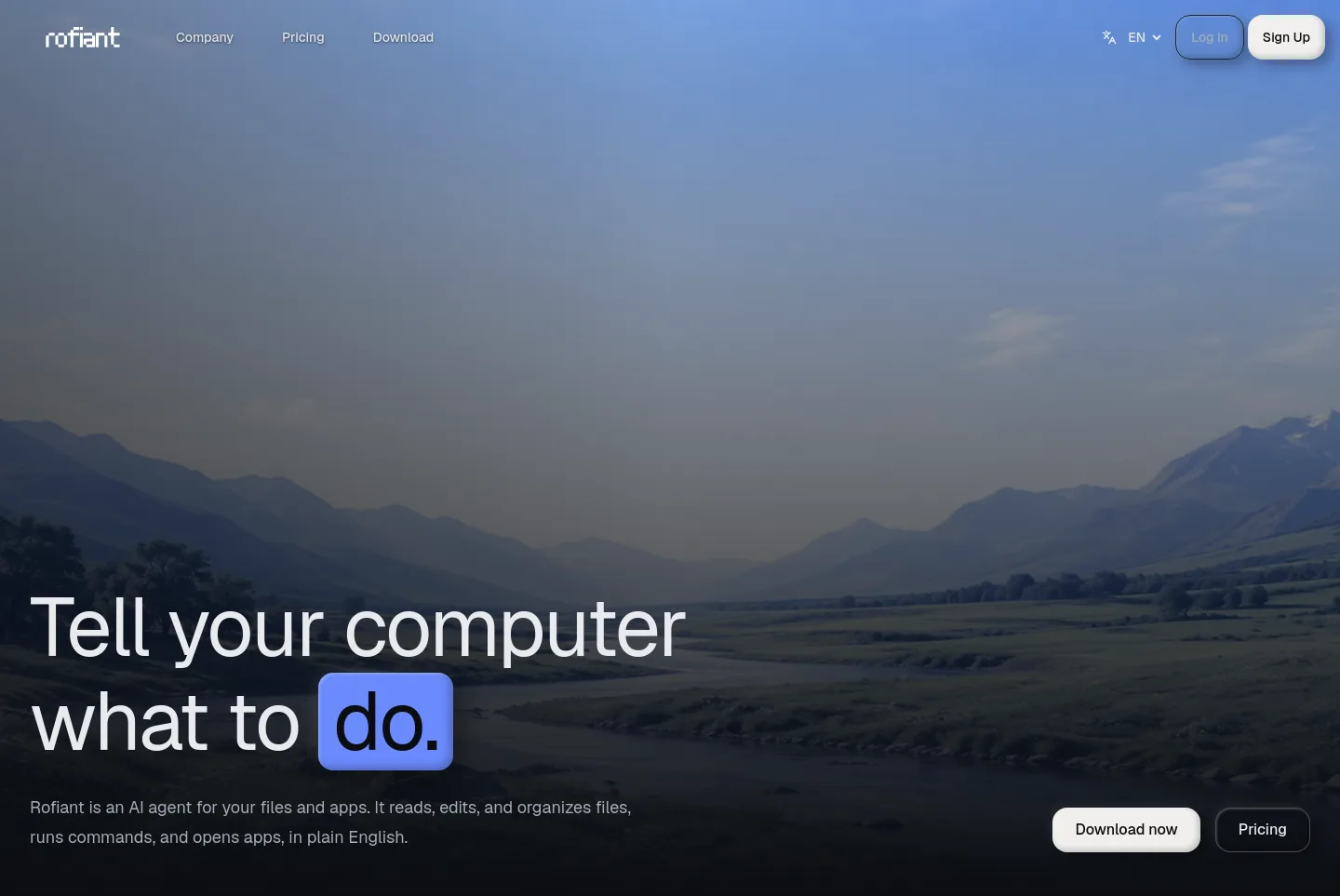 rofiant.ca — Hero