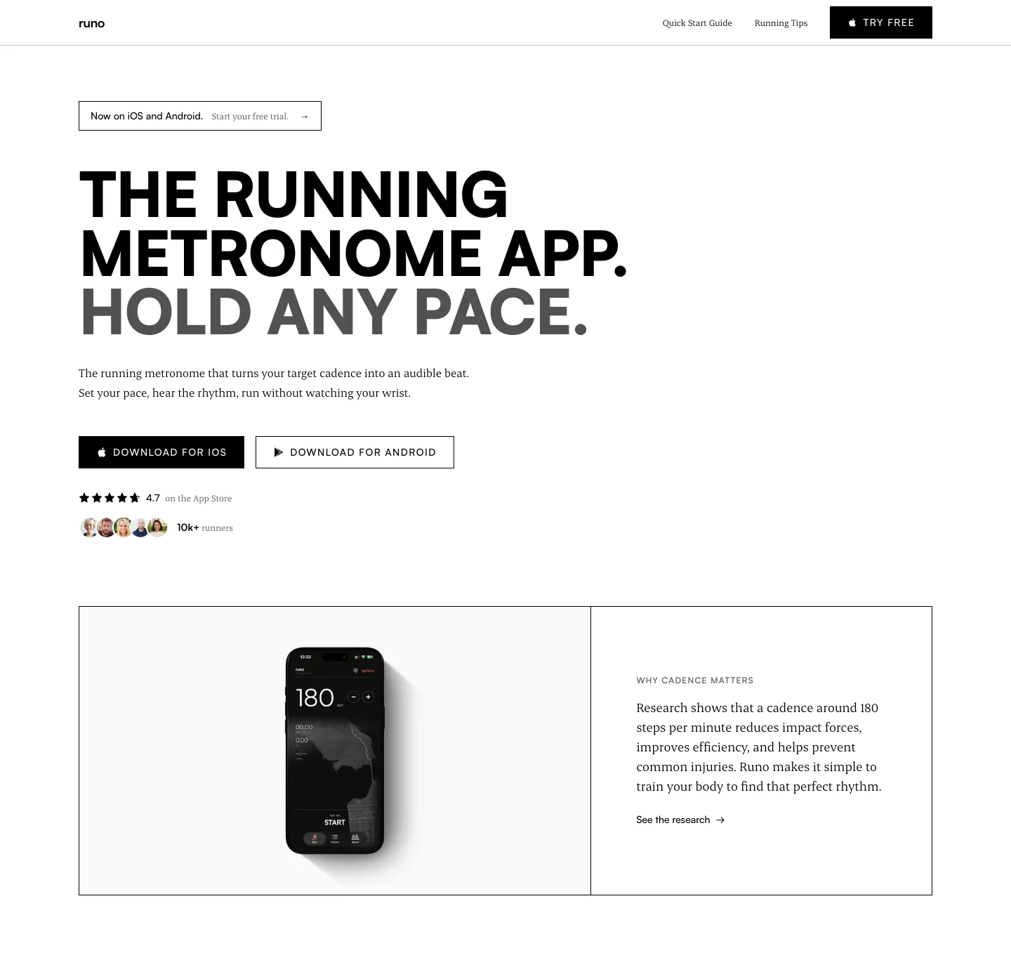 runoapp.com — Hero
