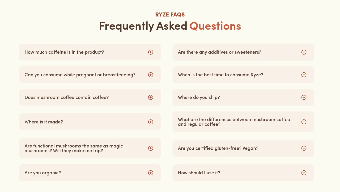 ryzesuperfoods.com — FAQ