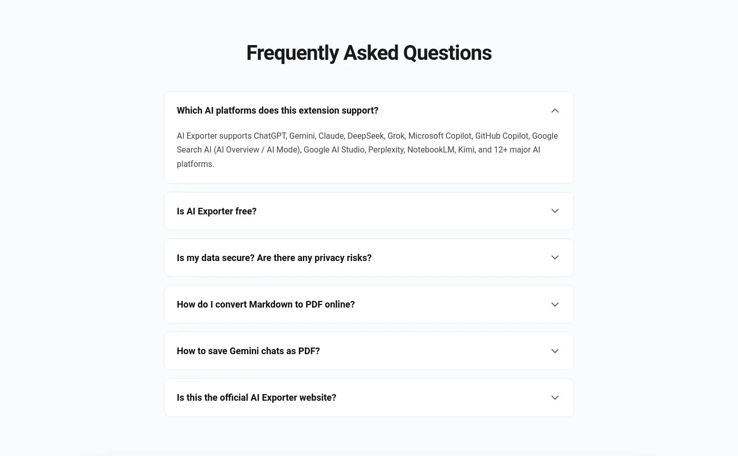 saveai.net FAQ section