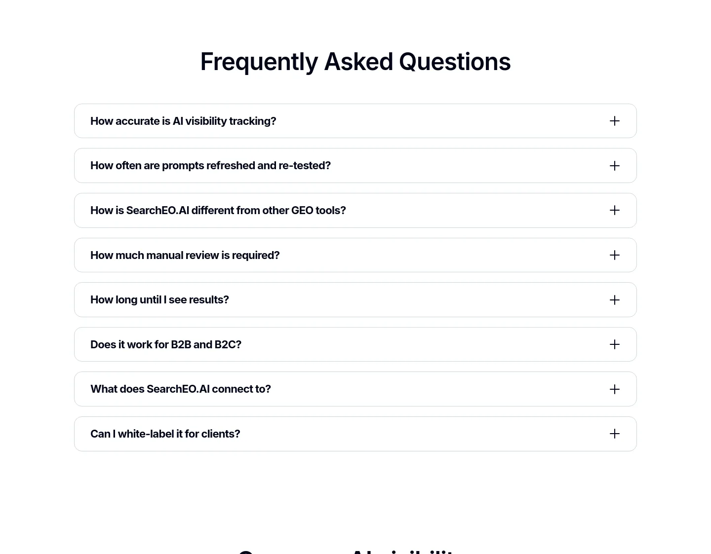 searcheo.ai — FAQ