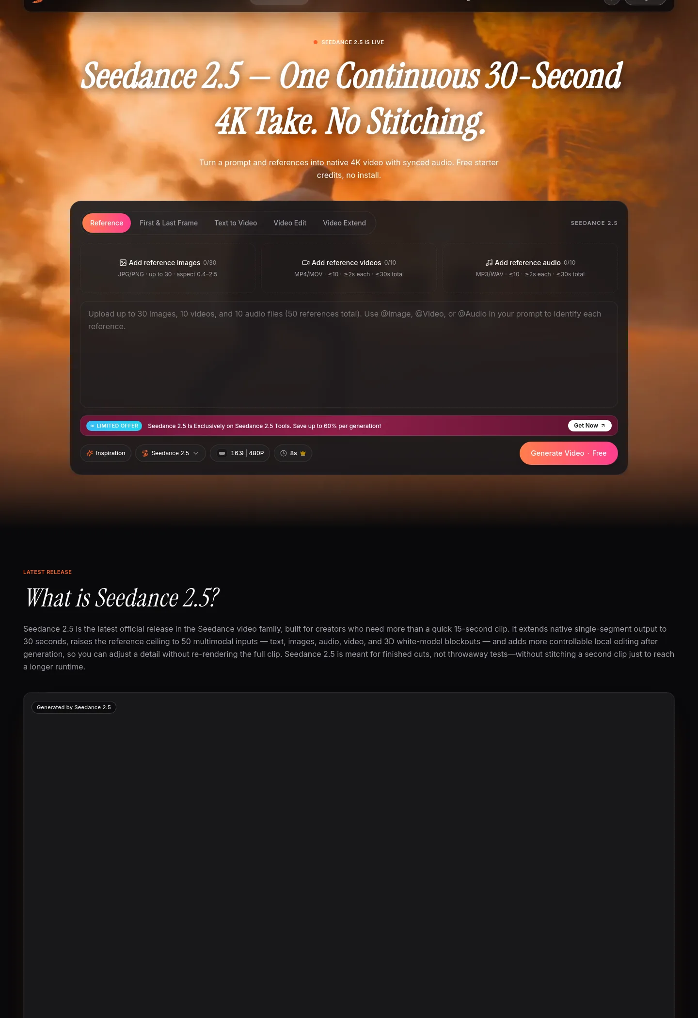 seedance25.tools — Hero