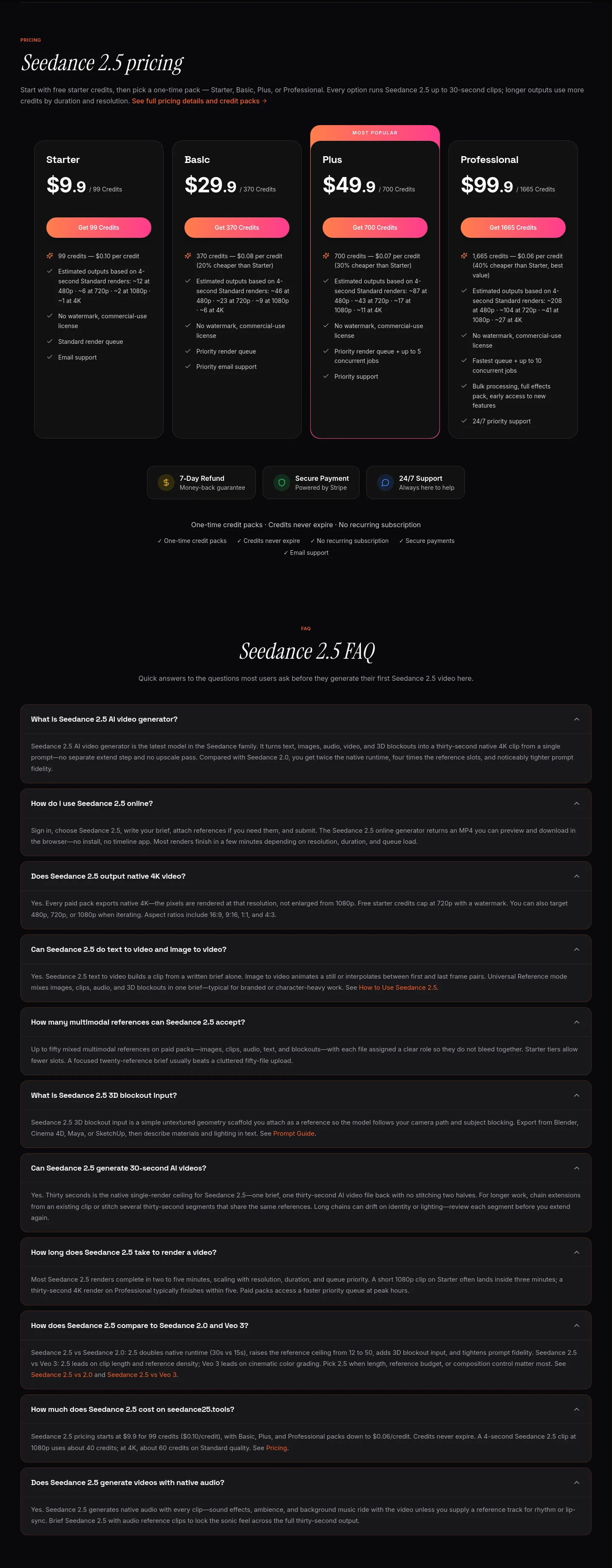 seedance25.tools — FAQ