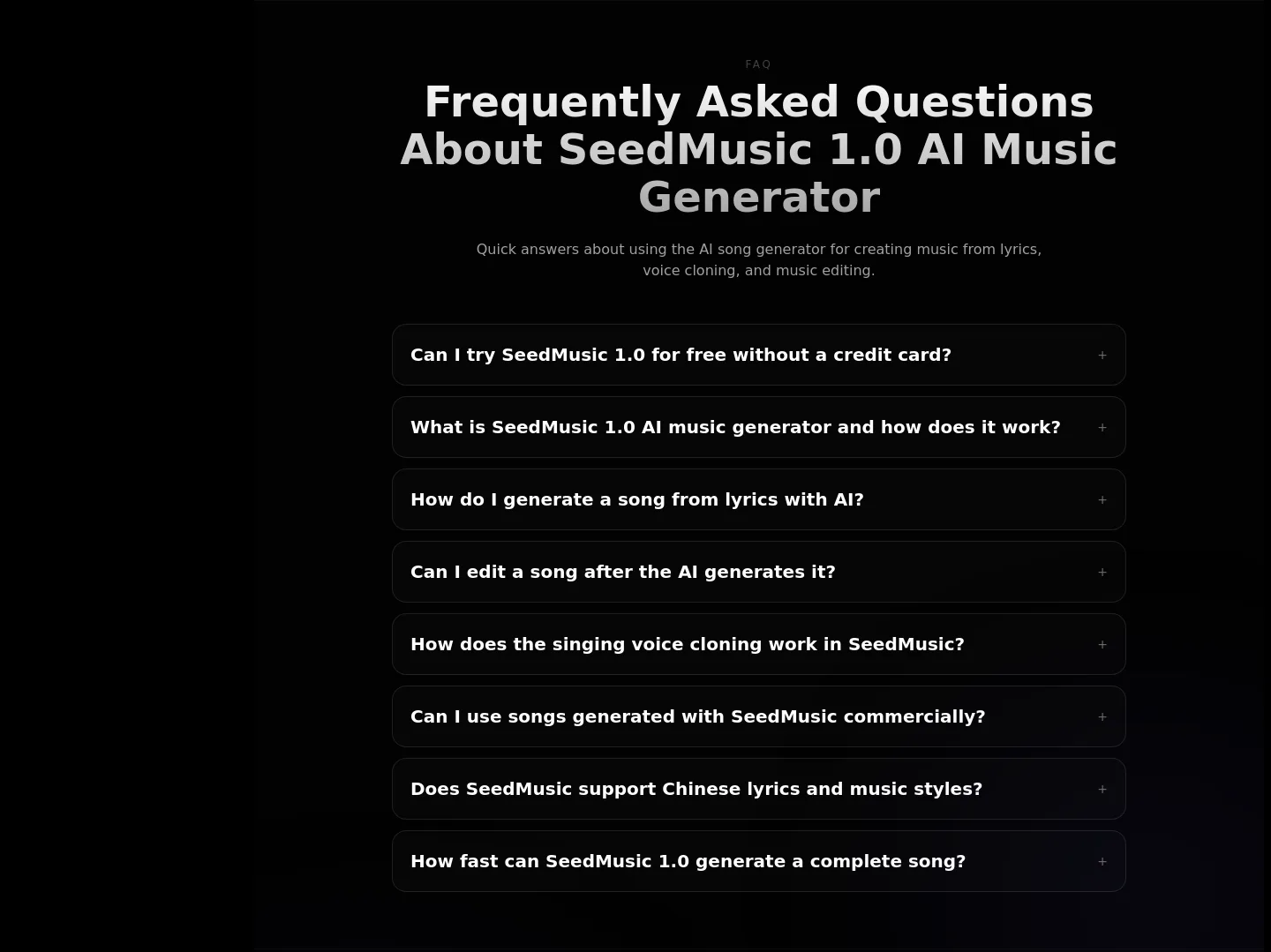 seedmusicai.org — FAQ