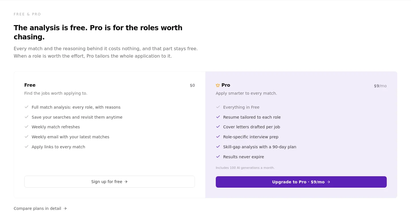 seekerscore.com — Pricing