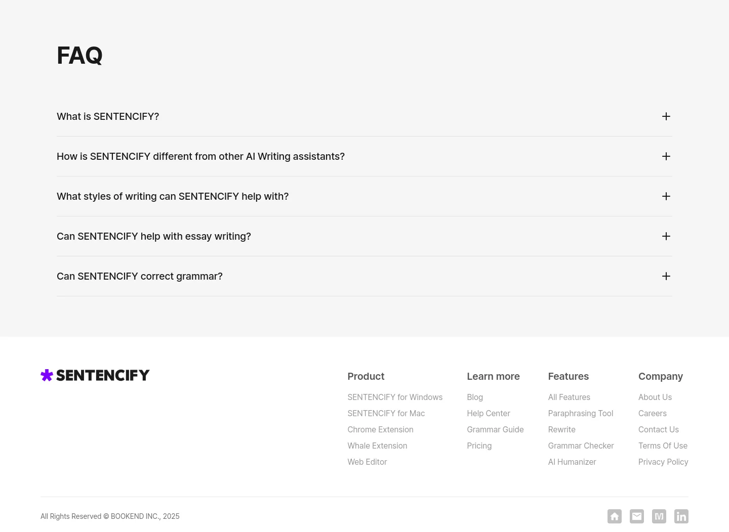 sentencify.ai — FAQ