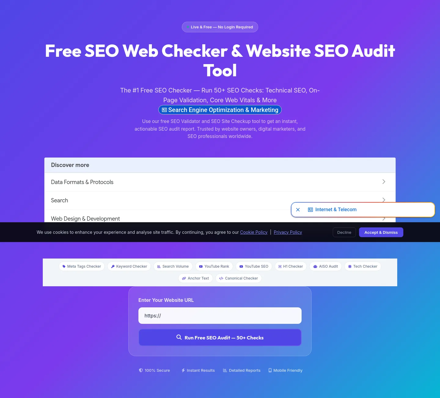 seowebchecker.com — Hero