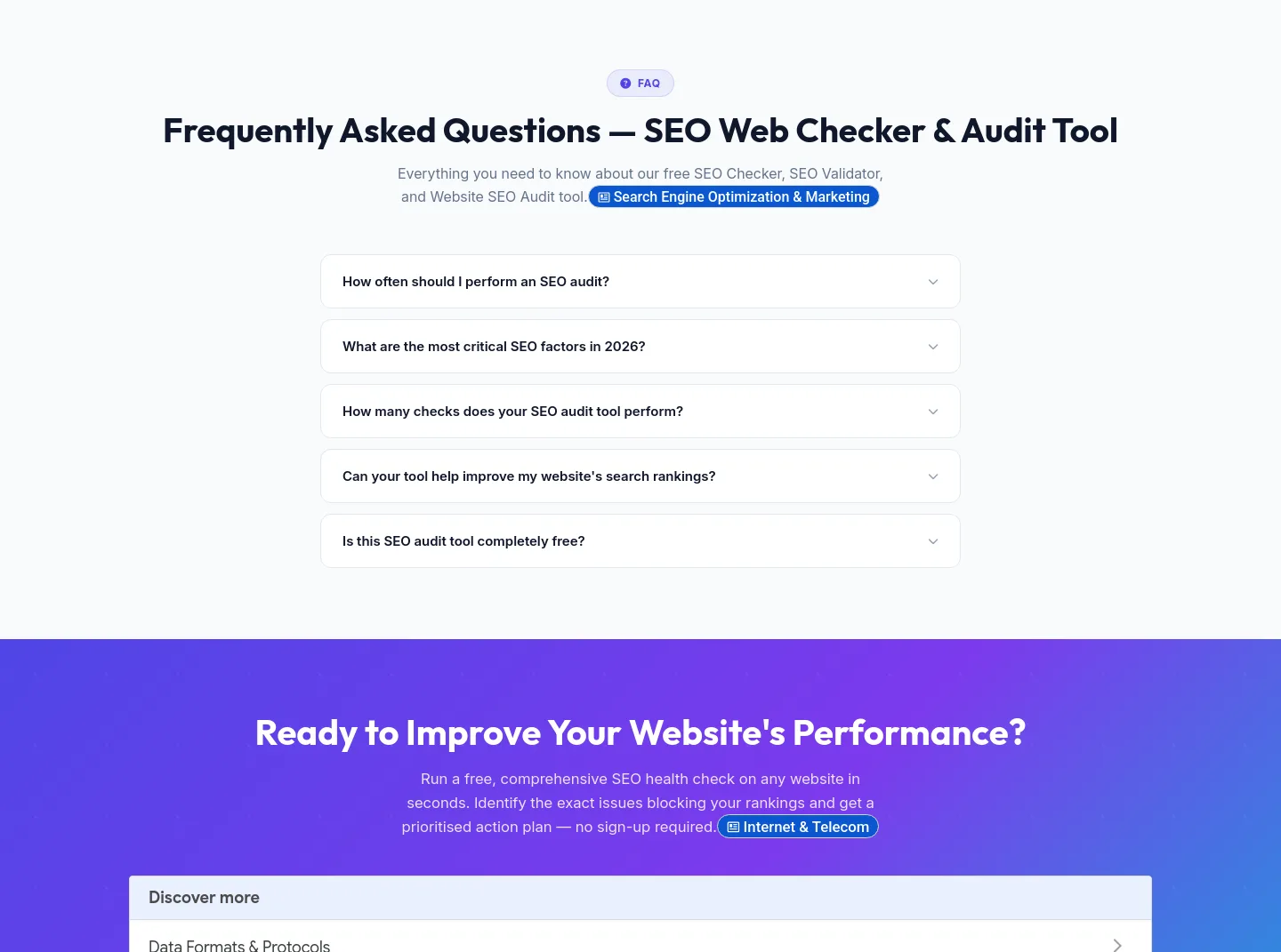 seowebchecker.com — FAQ
