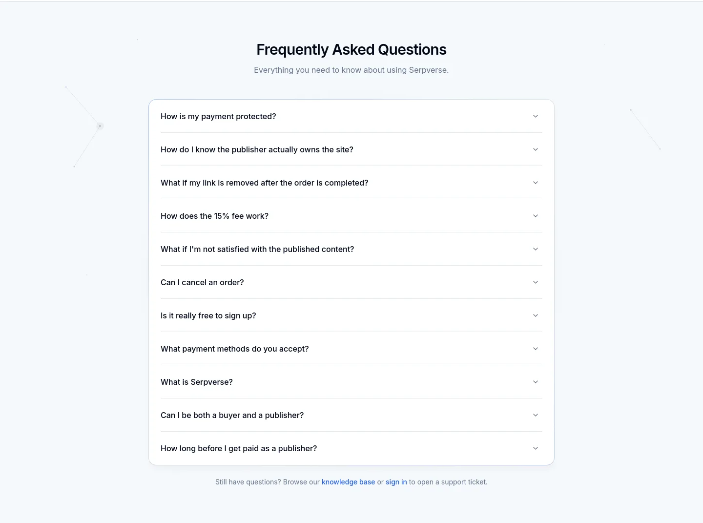 serpverse.io — FAQ