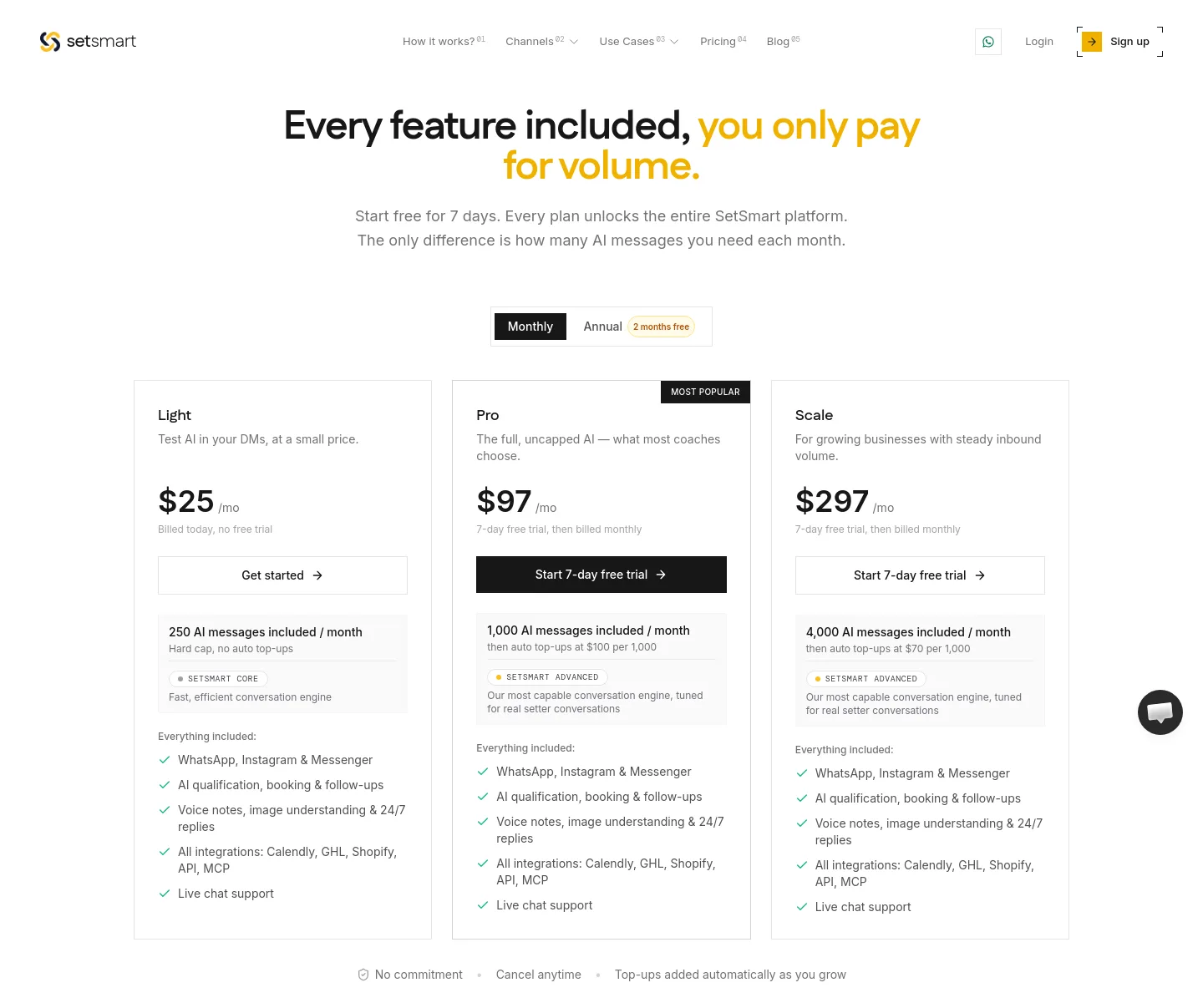 setsmart.io Hero section