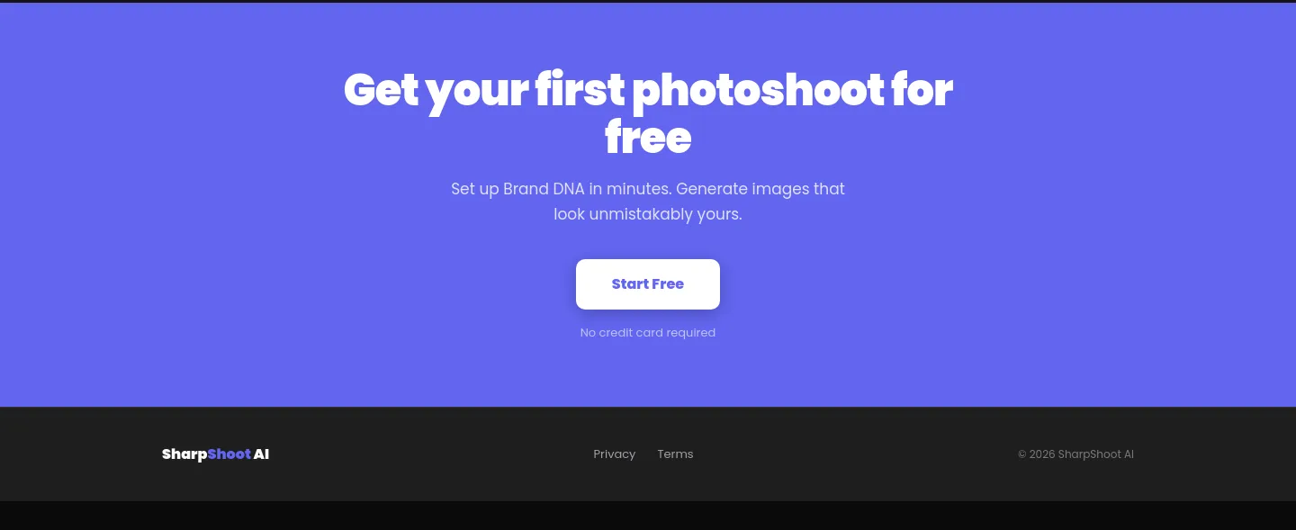 sharpshoot.ai — CTA