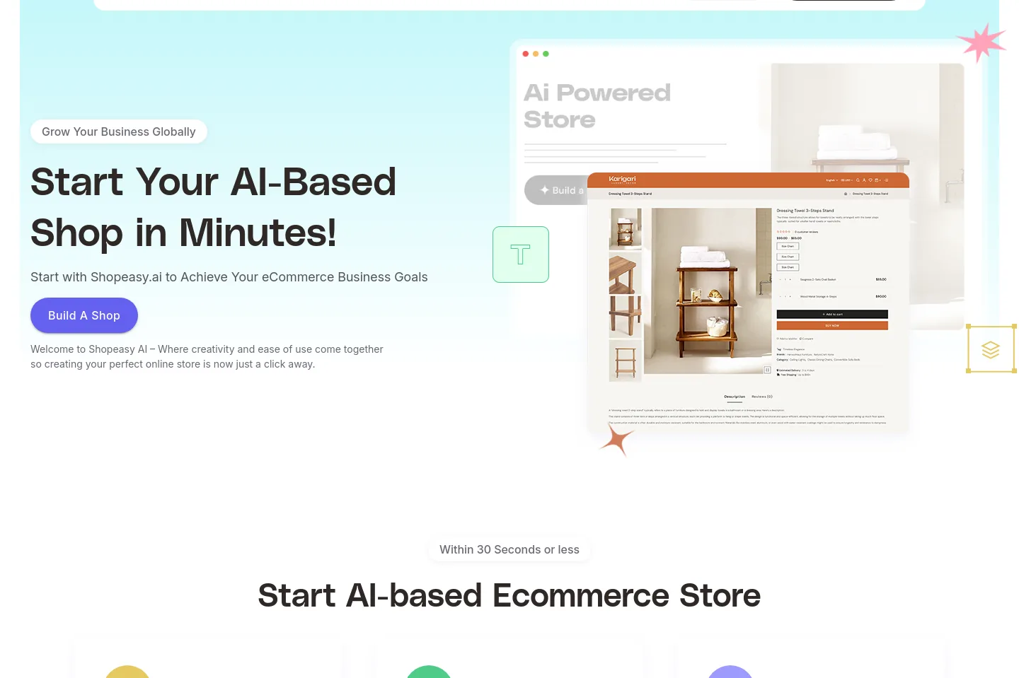 shopeasy.ai — Hero