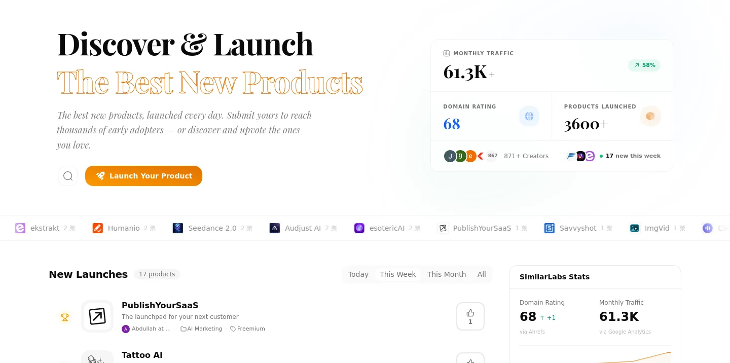 similarlabs.com — Hero