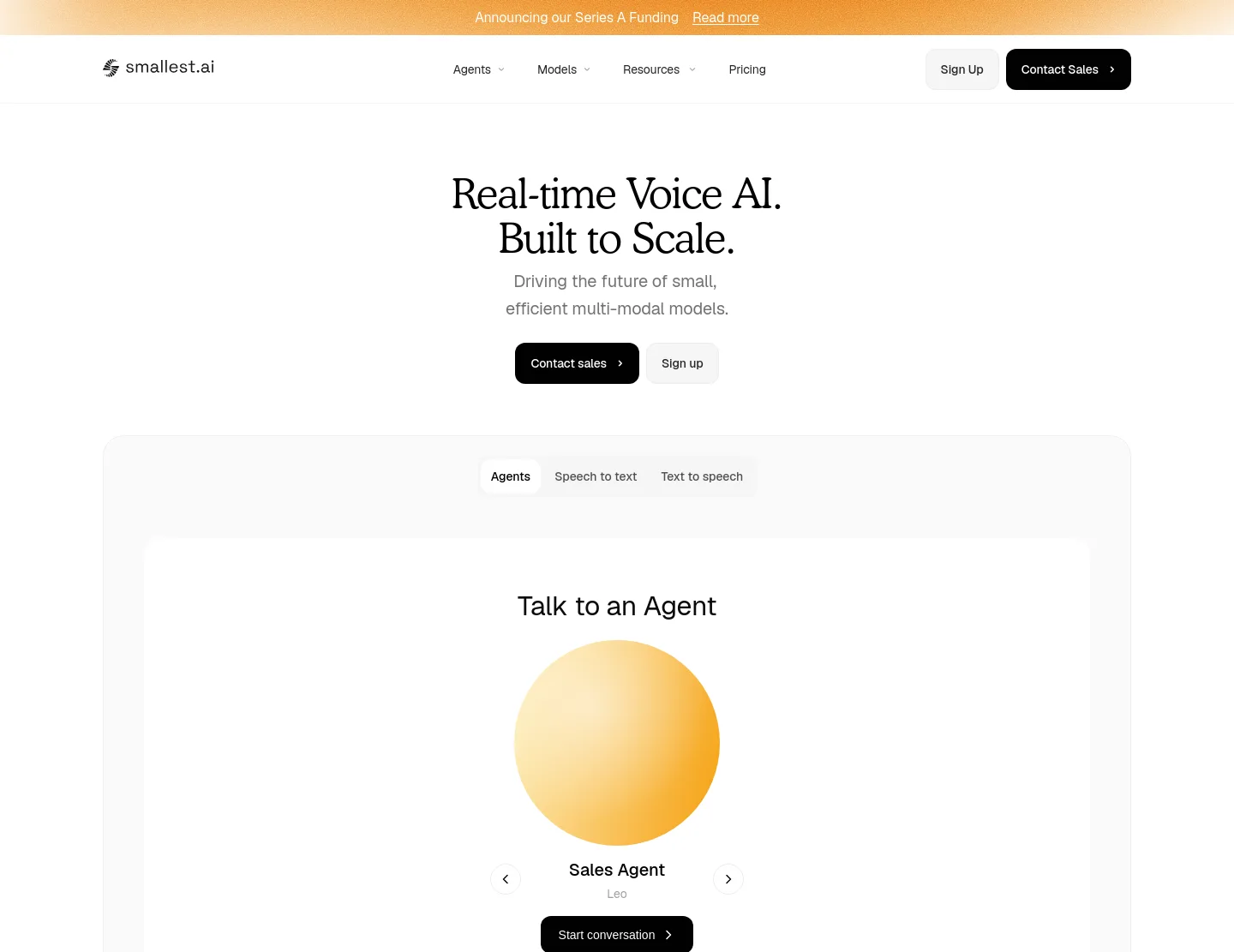 smallest.ai — The Trust Wall