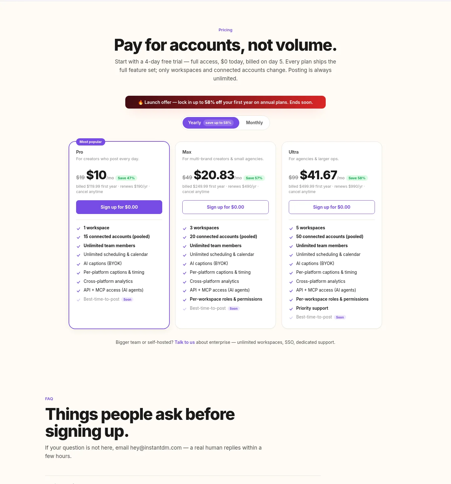 socialbyidm.com — Pricing