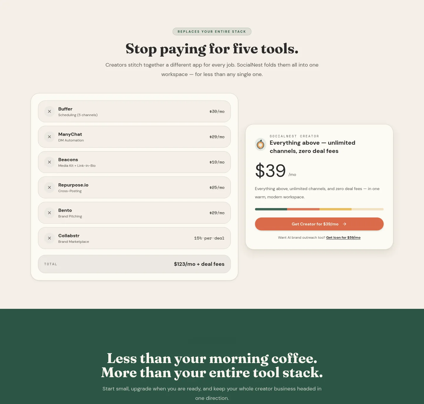 socialnest.app — Pricing