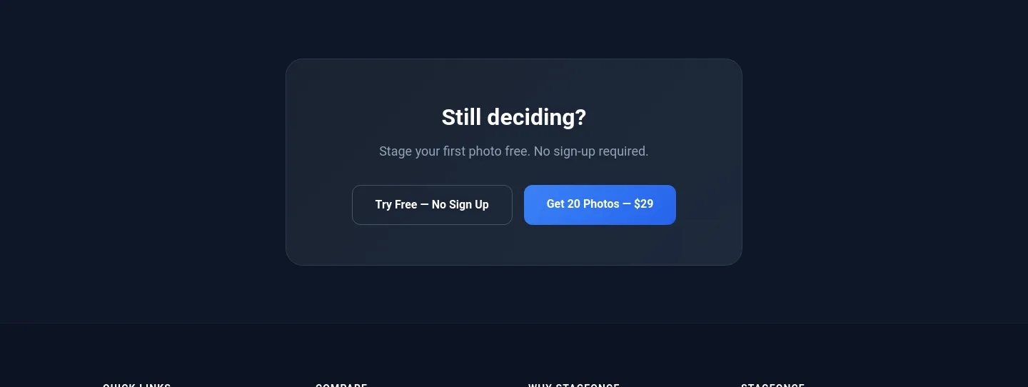 stageonce.com CTA section