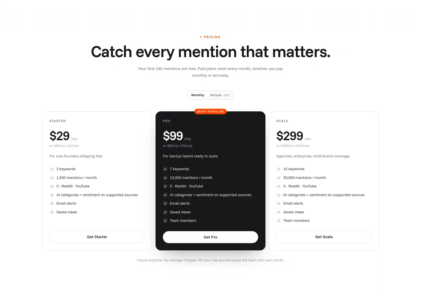 stalkr.ai — Pricing