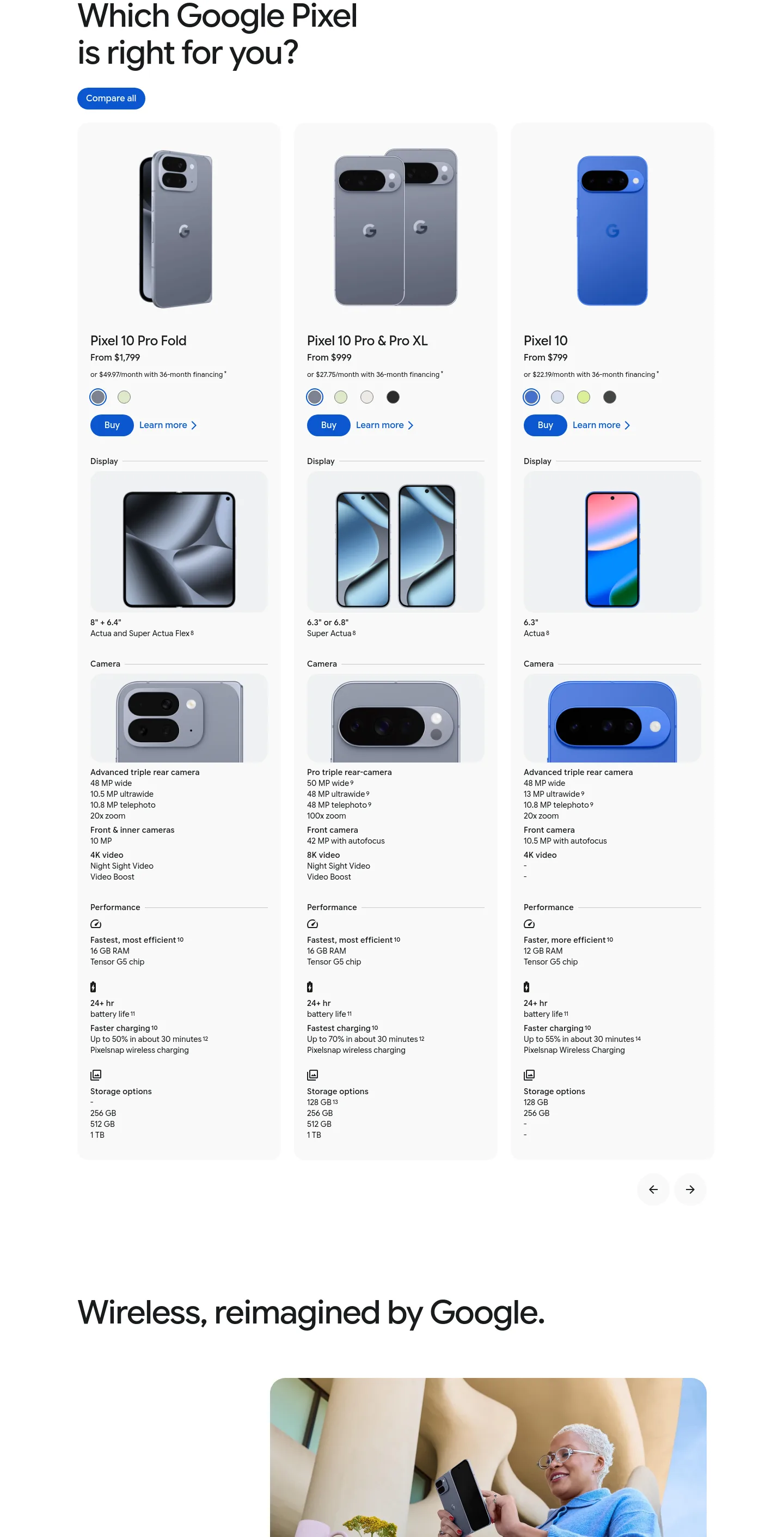 store.google.com Pricing section