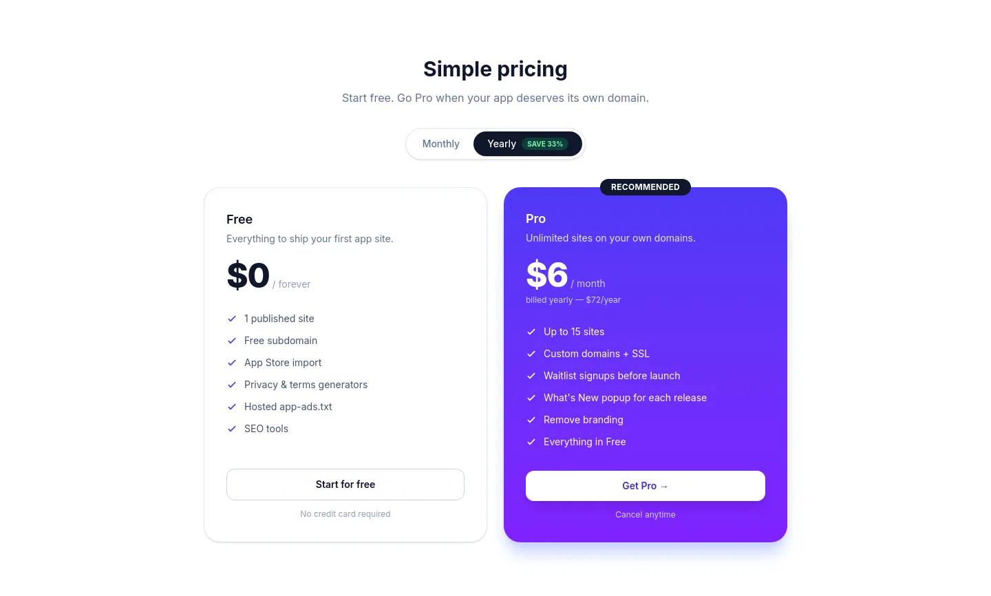 storestand.app — Pricing