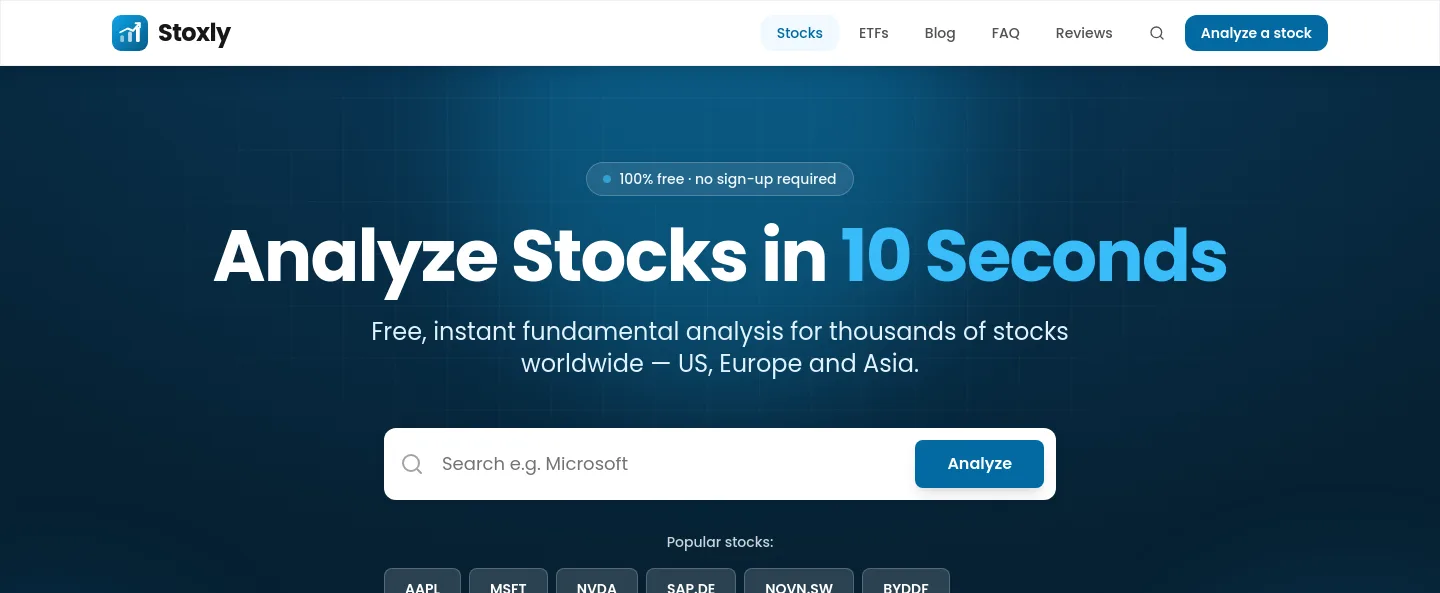 stoxlyonline.com — a measured funnel