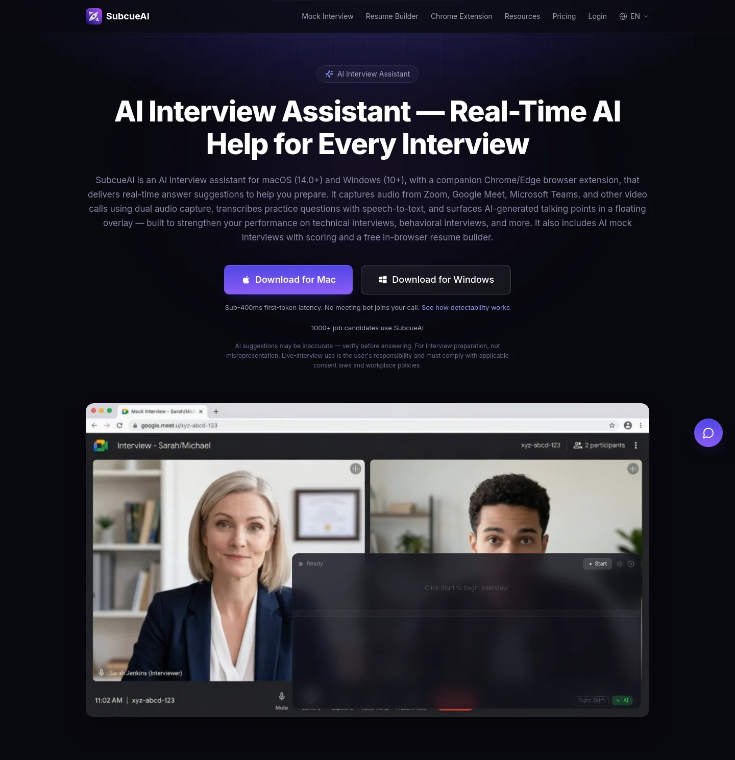 subcue.ai — Hero