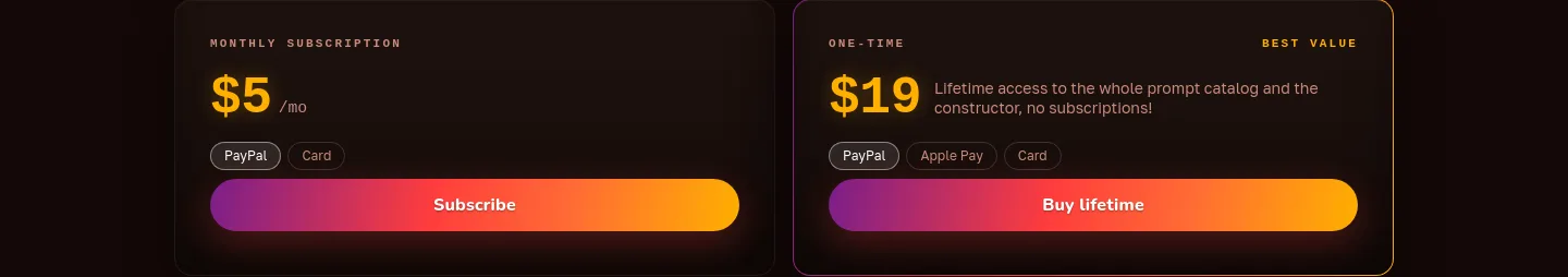 sunomarket.com Pricing section