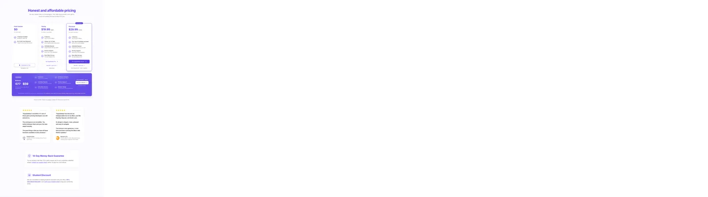 supasidebar.com — Pricing