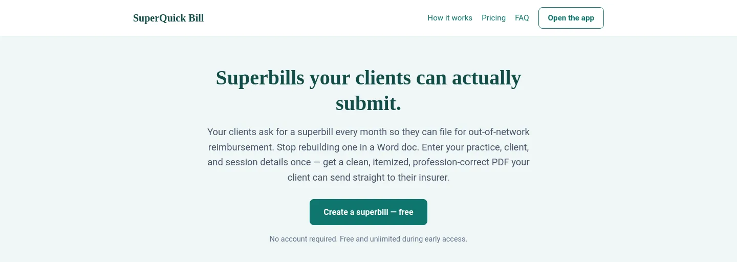 superbillgen.com