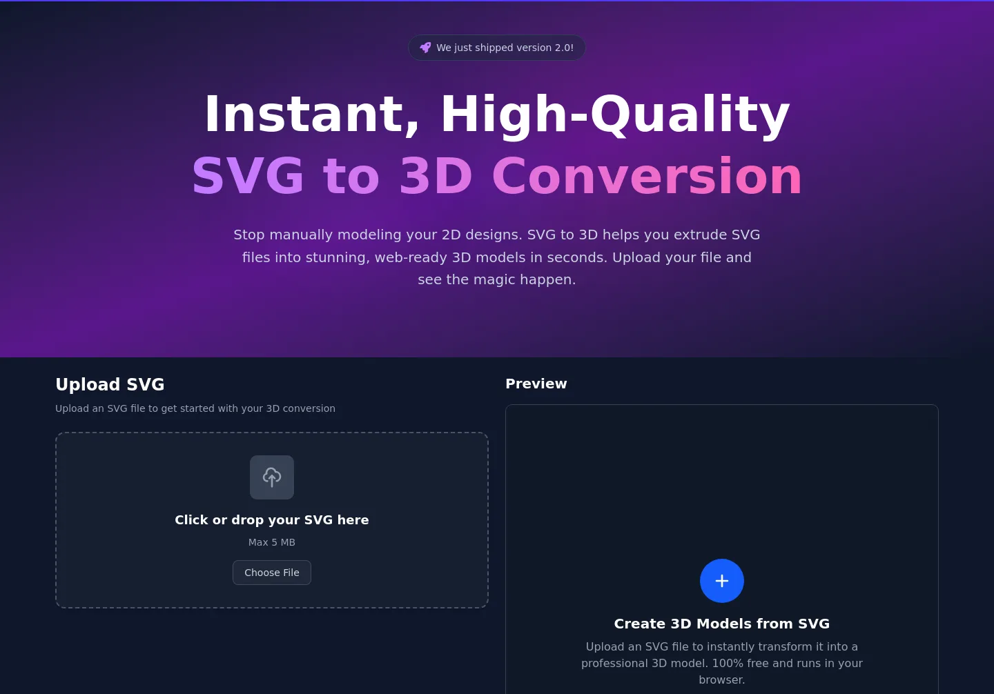 svgto3d.com — Hero