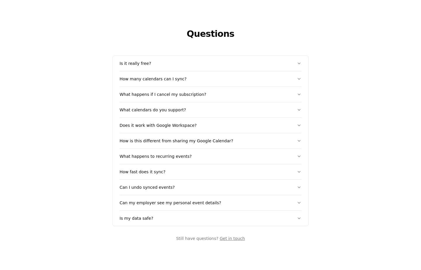 syncdate.app — FAQ