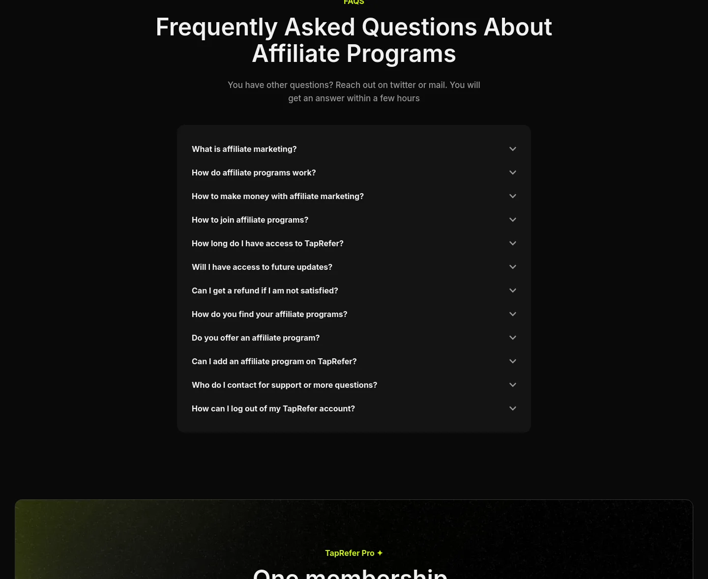 taprefer.com — FAQ