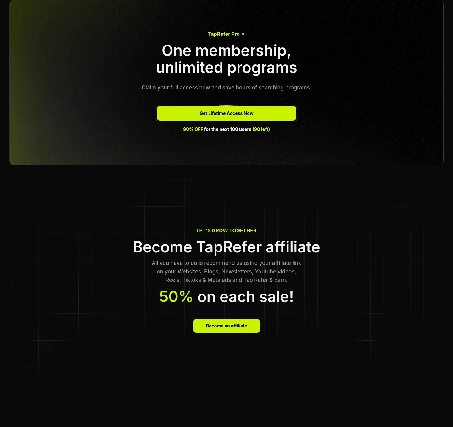 taprefer.com Stats section