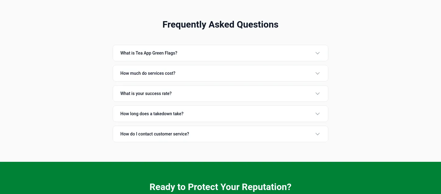 teaappgreenflags.com — FAQ