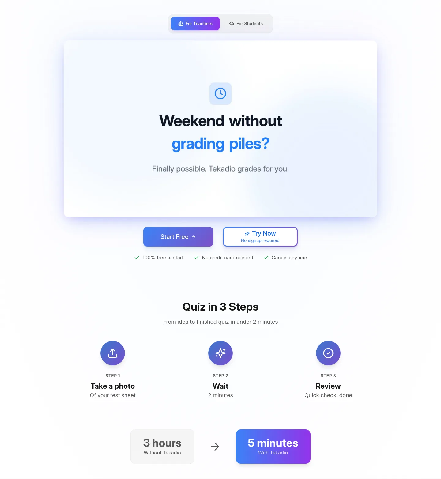tekadio.app — Hero