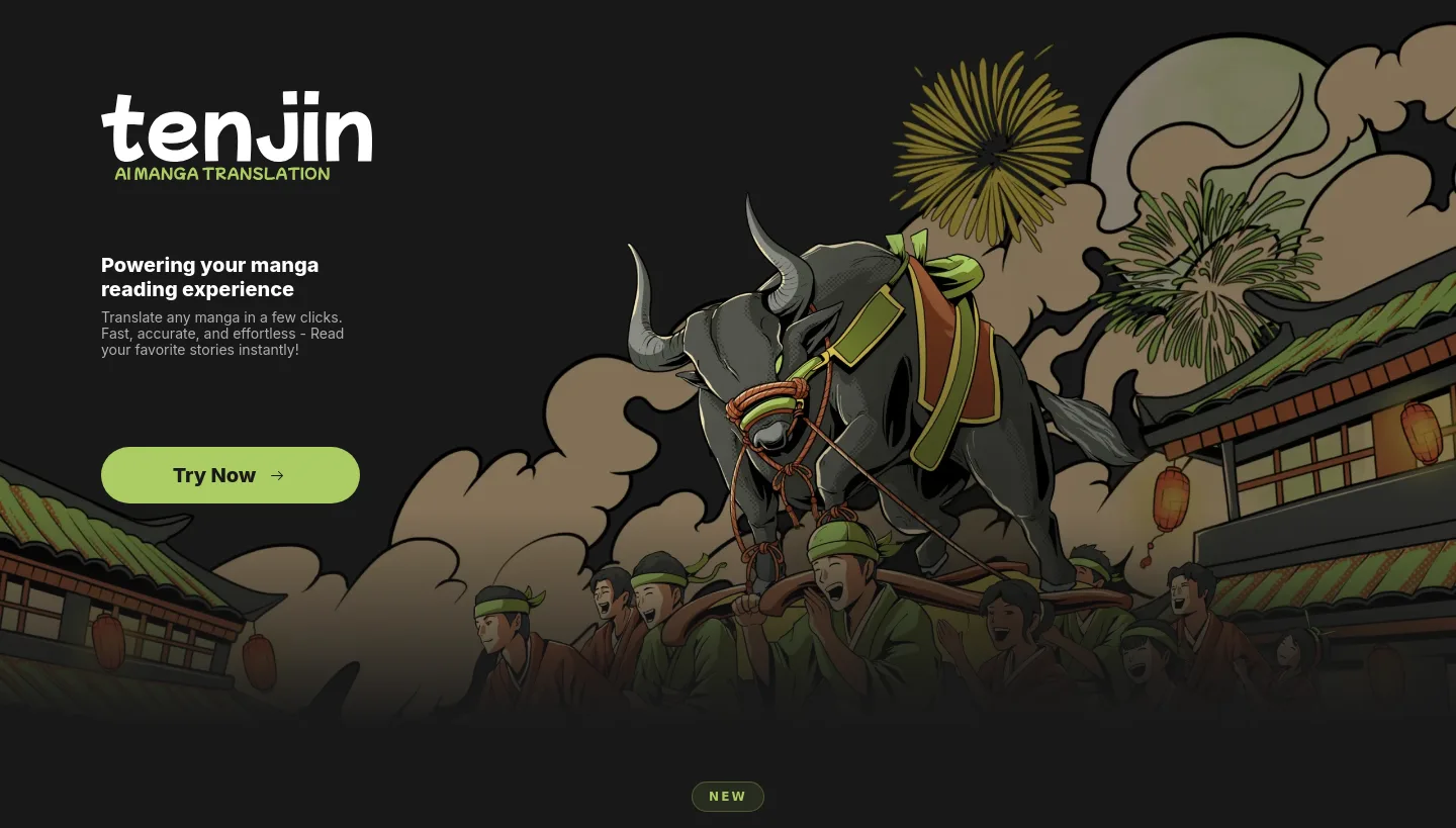 tenjin.art — Hero