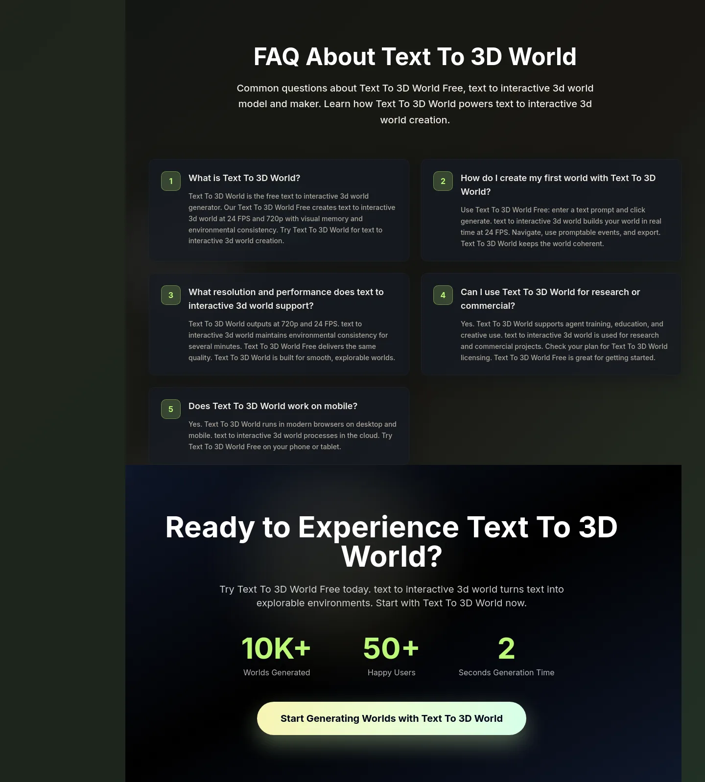 textto3dworld.org — FAQ