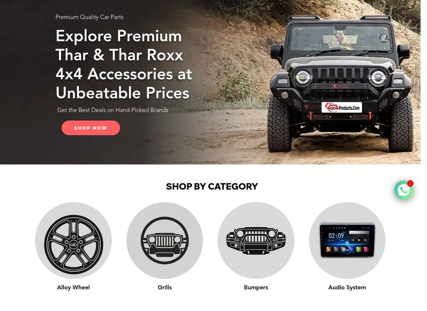 thar4x4products.com — Hero