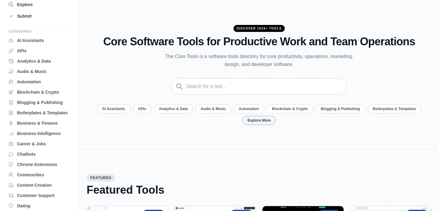 thecoretools.com — Hero