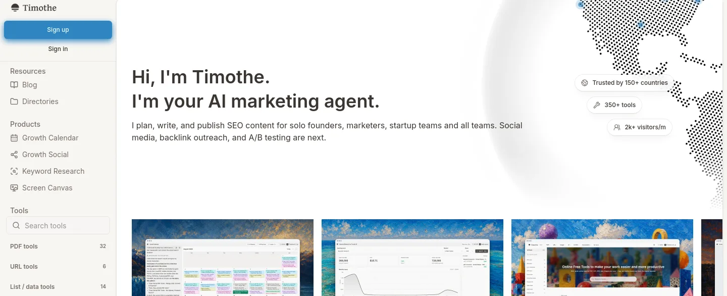 timothe.ai — Hero