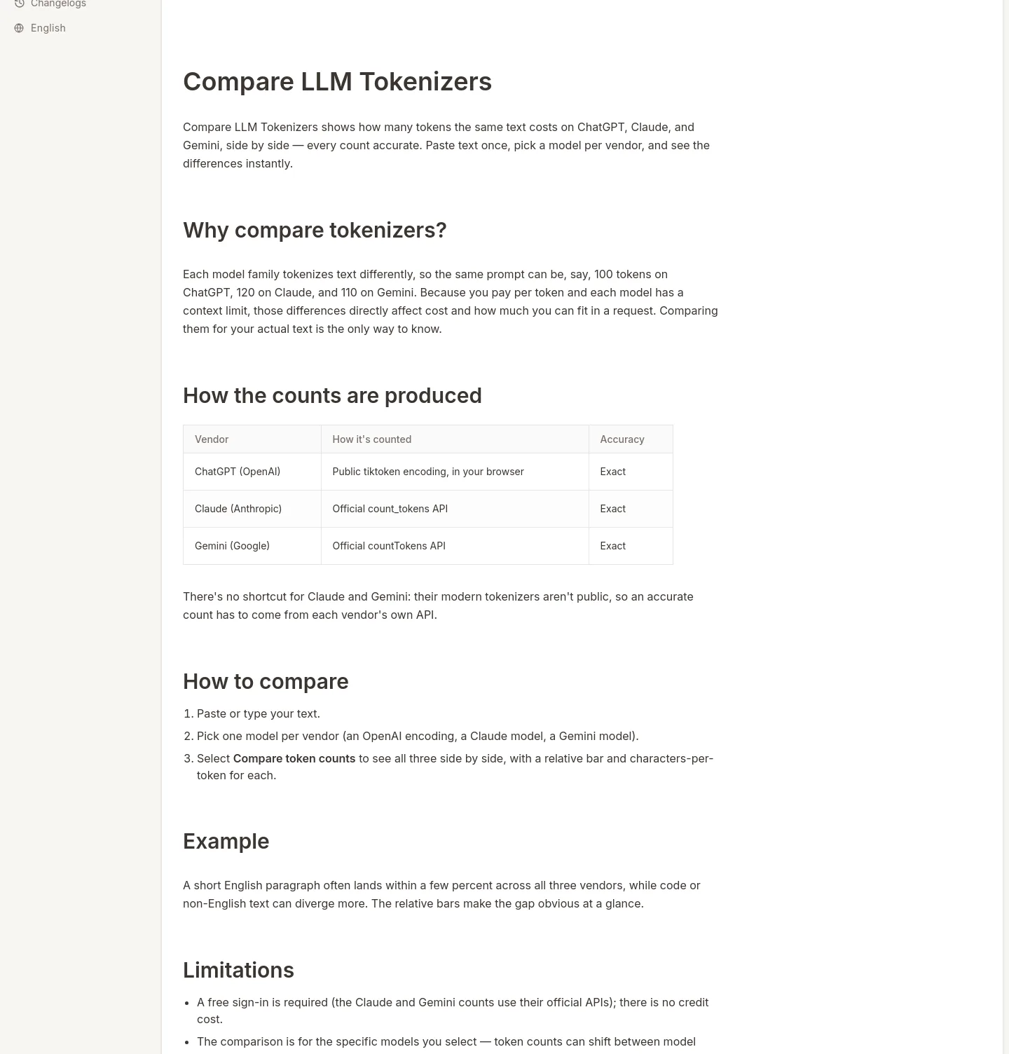 timothe.ai Comparison section